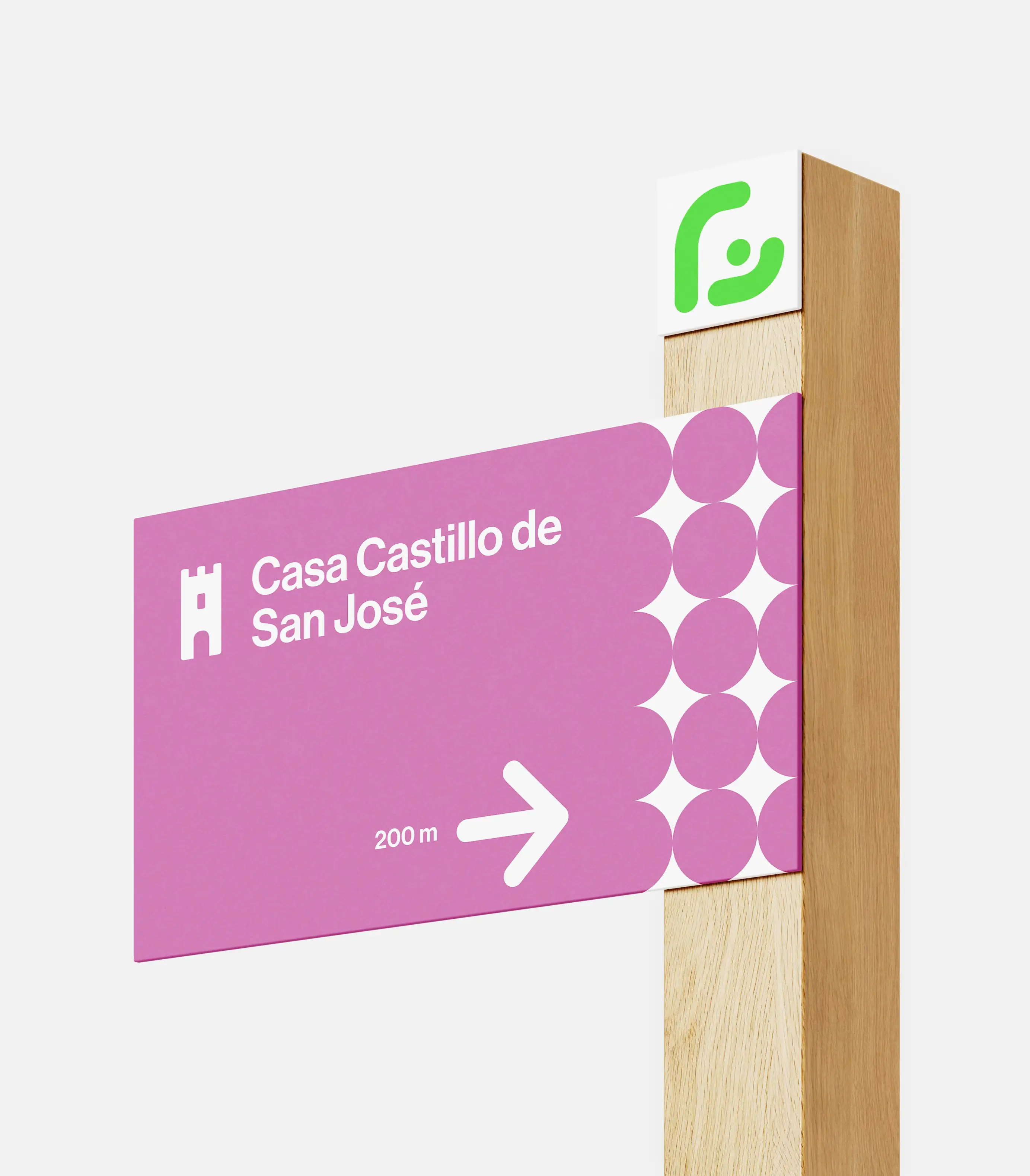 Mockup de como se vería aplicada una señal