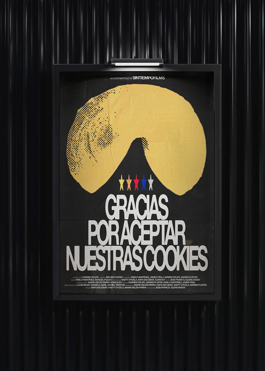 Cartel del cortometraje 'Gracias por aceptar nuestras cookies'